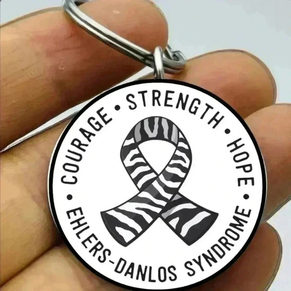 EHLERS Danlos Syndrome Hot Keychain - Picture 1 of 1